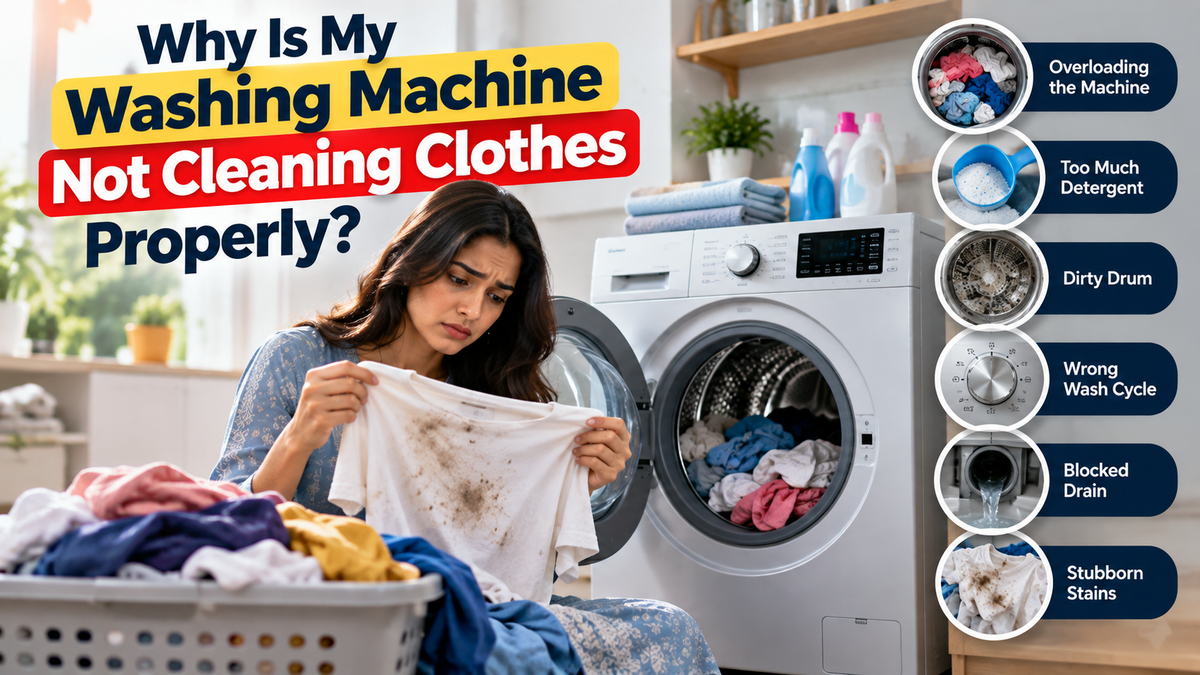 Why Is My Washing Machine Not Cleaning Clothes Properly?