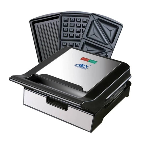 Anex Deluxe AG-2039C Sandwich Maker 3 in 1