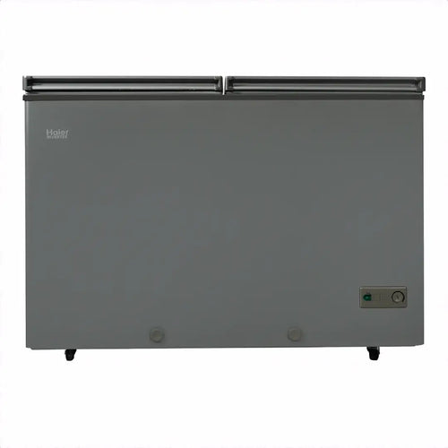 Haier Double Door HDF-385IG Inverter Deep Freezer Grey