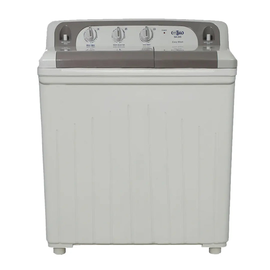 Super Asia Twin Tub Washing Machine SA-245 on Installments