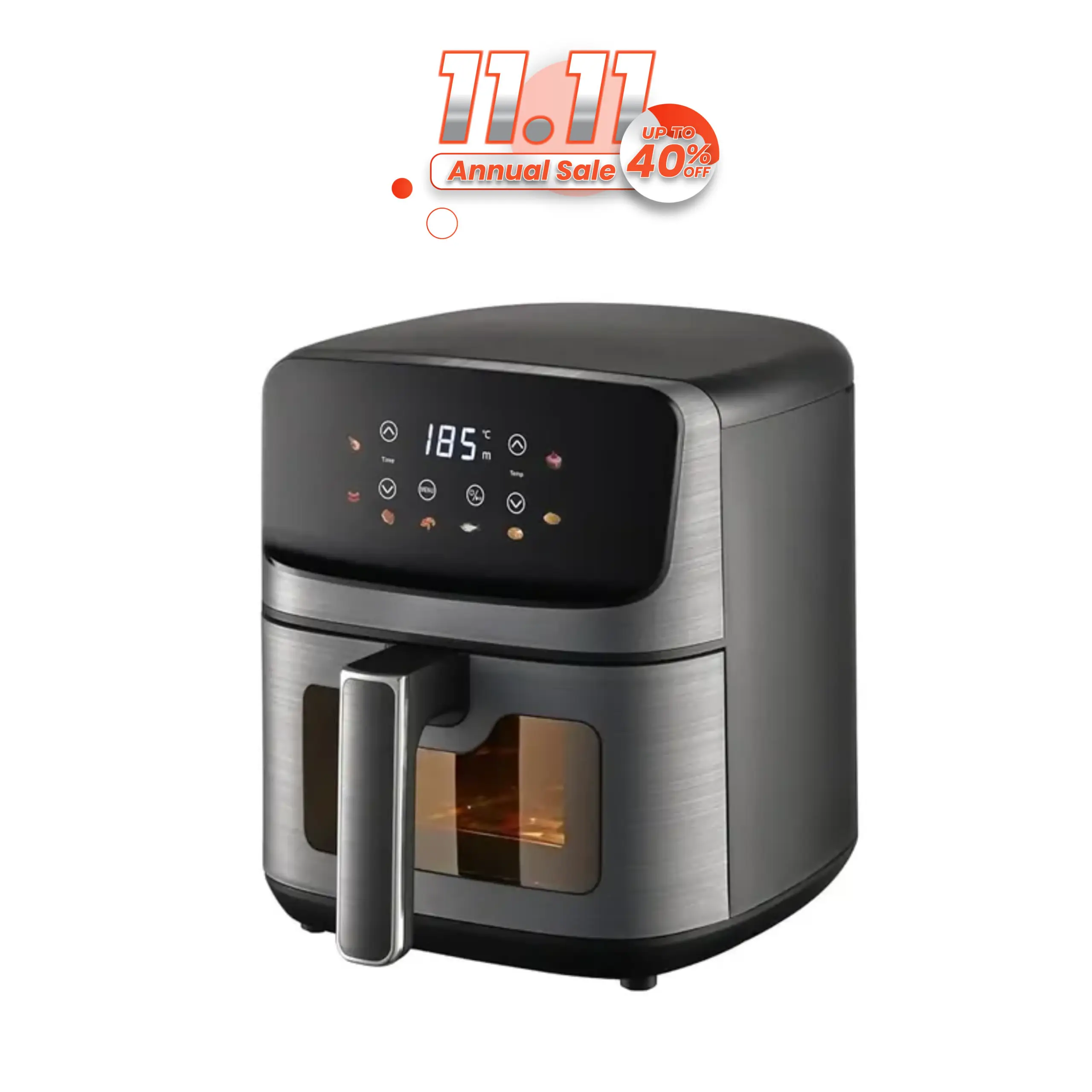 Healthy Choice AF535 Digital Air Fryer with Digital Display 5L 1 Healthy Choice AF535 Digital Air Fryer with Digital Display 5L