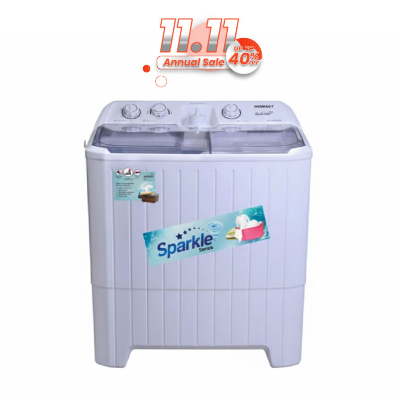 Homage HW-49102 GD-Plastic Twin Tube Washing Machine